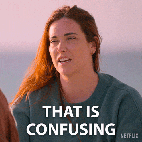 a woman with red hair says that is confusing on a netflix advertisement
