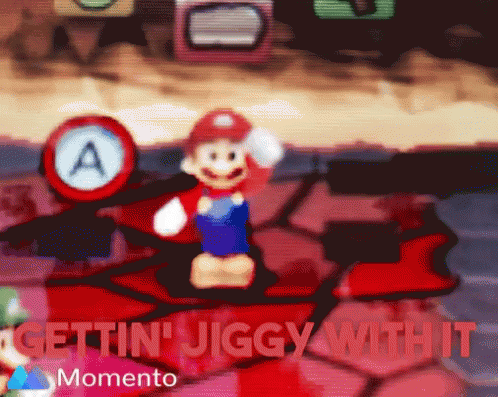 Mario Gettin Jiggy With It GIF - Mario Gettin Jiggy With It Dance GIFs