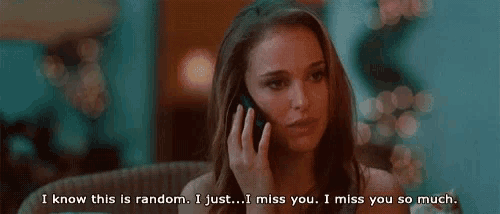 a woman is talking on a cell phone and says i know this is random