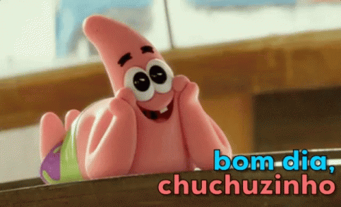 Bom Dia Chuchuzinho / Patrick / Bob Sponja GIF - Patrick Star Amazed In Love GIFs