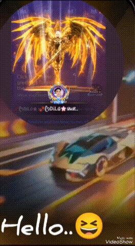 a video showing a car driving down a road with the words hello written below it