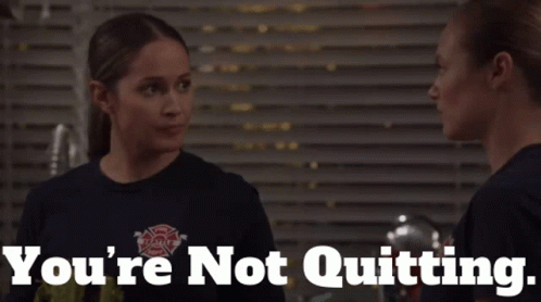 Station19 Andy Herrera GIF - Station19 Andy Herrera Youre Not Quitting GIFs