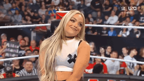 Liv Morgan Wwe Raw GIF - Liv Morgan Wwe Raw Smile GIFs