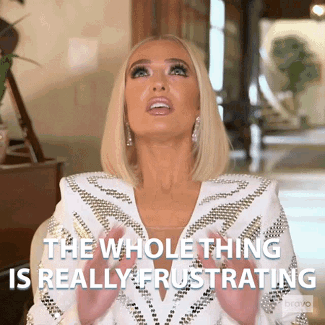 The Whole Thing Is Really Frustrating Real Housewives Of Beverly Hills GIF - The Whole Thing Is Really Frustrating Real Housewives Of Beverly Hills Im Really Sick Of It GIFs
