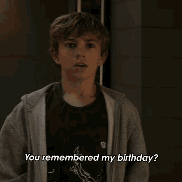 You Remembered My Birthday Charlie GIF - You Remembered My Birthday Charlie Secret Headquarters GIFs