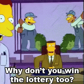 Why Don'T You Win The Lottery Too GIF - The Simpsons Lottery Win GIFs