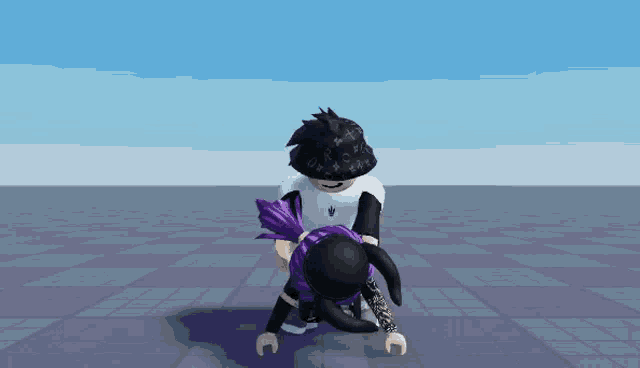 a boy and a girl are dancing together in a video game .