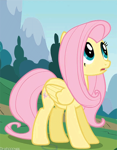 When I Saw The “keep Calm And Flutter On" Spoiler Clip GIF - Fluttershy Shocked Gasp GIFs