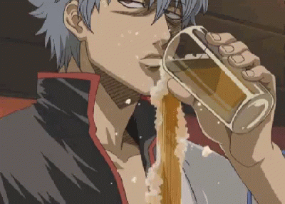 Gintoki Serious GIF - Gintoki Serious Beer GIFs