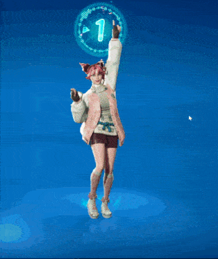 a person is dancing in front of a blue screen