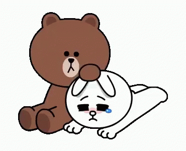 Brown And Cony Comfort GIF - Brown And Cony Comfort There There GIFs