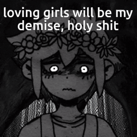 a black and white image of a girl with a flower crown on her head