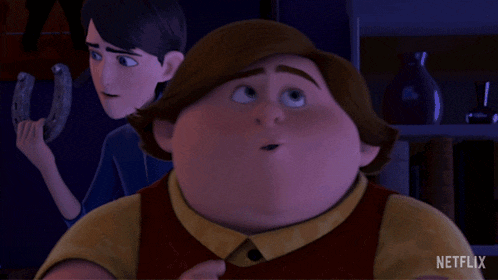a cartoon character with a surprised look on his face is featured on netflix