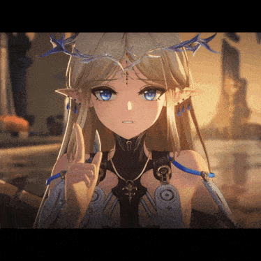 a girl with a crown on her head is giving a thumbs down