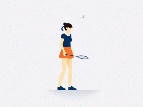 Girl Playing GIF - Girl Playing Badminton GIFs