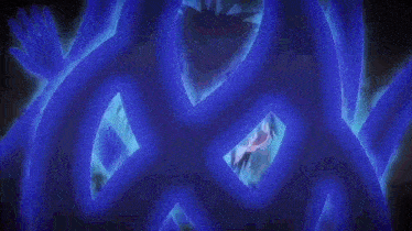 a bunch of hands are reaching out towards each other in a blue background .