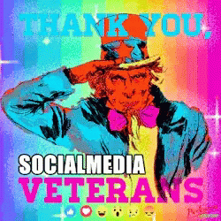 Thank You Social Media Veterans GIF - Thank You Social Media Veterans Salute GIFs