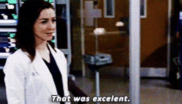 Greys Anatomy Amelia Shepherd GIF - Greys Anatomy Amelia Shepherd That Was Excelent GIFs