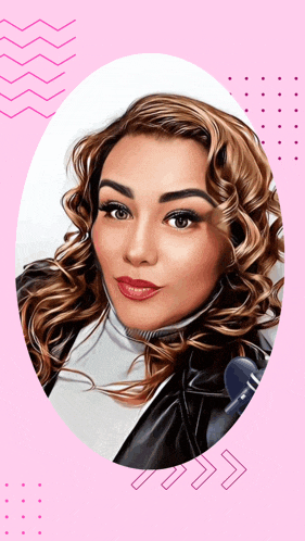 a woman with curly hair is wearing a headset and looking at the camera