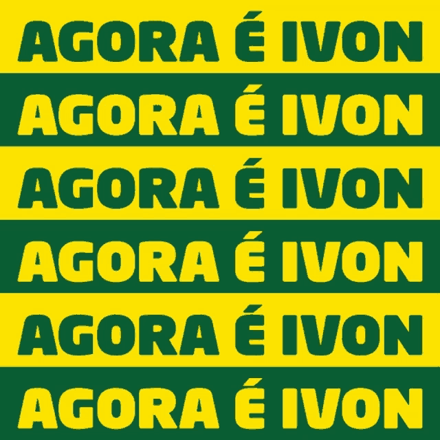 a yellow and green sign that says agora e ivon on it