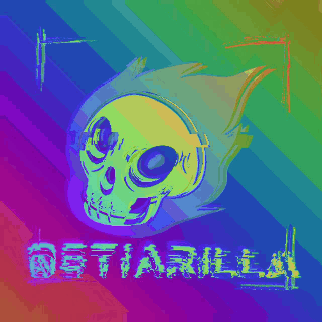 Rainbow Skull GIF - Rainbow Skull 0stiarilla GIFs