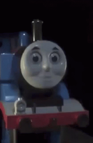 Thomas The Train Die GIF - Thomas The Train Die Glowing Eyes GIFs