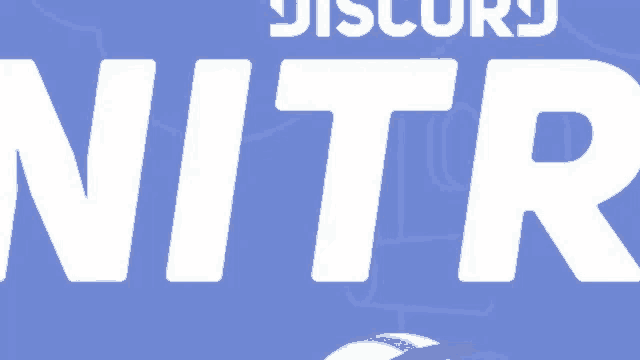 a logo for discord nitr with a blue background
