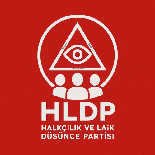 a logo for hldp halkcilik ve laik dusunce partisi