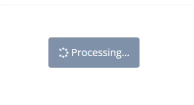 a button that says processing on it on a white background