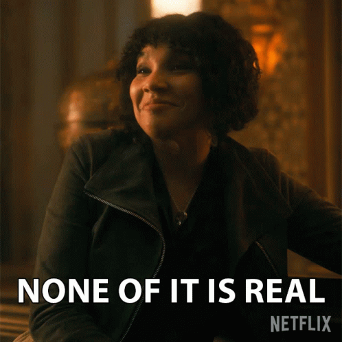 None Of It Is Real Allison GIF - None Of It Is Real Allison Emmy Raver Lampman GIFs