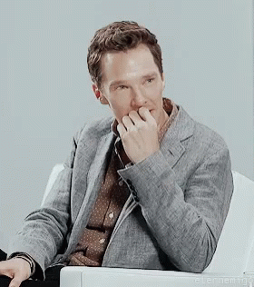 Benedict Cumberbatch Shy GIF - Benedict Cumberbatch Shy Listening GIFs