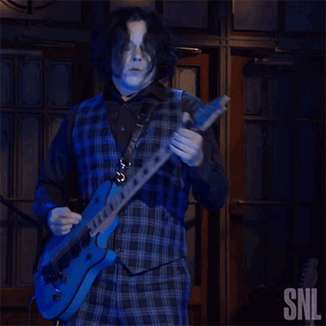 Playing The Guitar Jack White GIF - Playing The Guitar Jack White Saturday Night Live GIFs