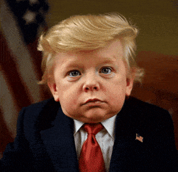 a little boy in a suit and tie has an american flag pin