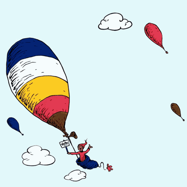 a poster that says oh the places you ll vote