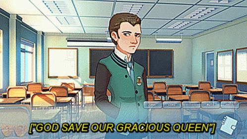 God Save Our Gracious Queen God Save The Queen GIF - God Save Our Gracious Queen God Save The Queen Shane Gill GIFs