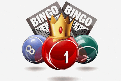 a bingo card with a crown on top of it