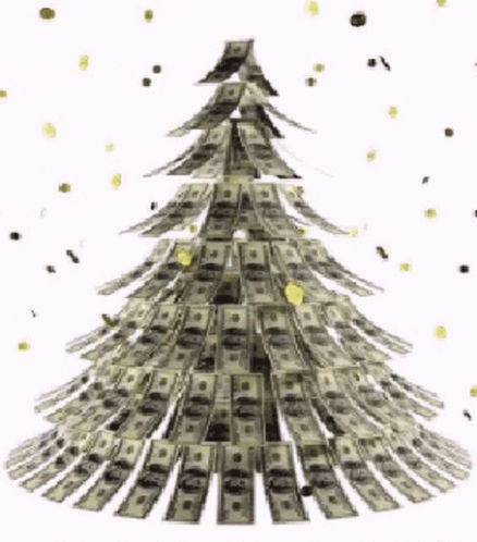 Christmas Tree Money GIF - Christmas Tree Money Rich GIFs