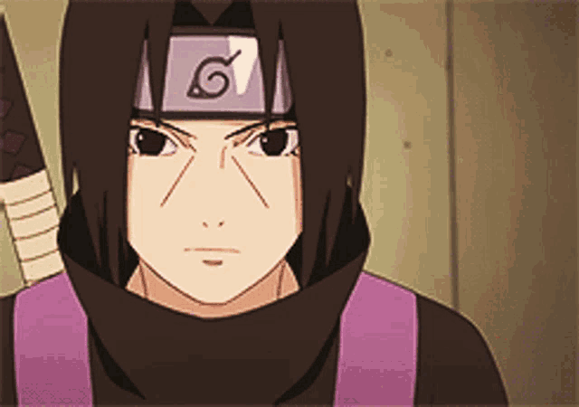 a close up of a cartoon character with a headband with a letter g on it