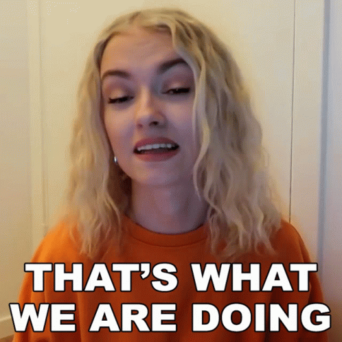 Thats What We Are Doing Mimi GIF - Thats What We Are Doing Mimi Michaela Lintrup GIFs