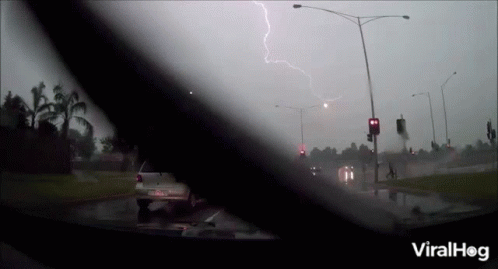 Lightning Lightning Strikes During Drive GIF - Lightning Lightning Strikes During Drive Drive GIFs