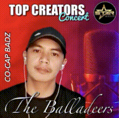 a man wearing headphones is on the cover of a top creators concert cd