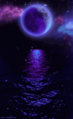 Full Moon Water GIF