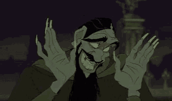 a cartoon of a man with a beard and long nails