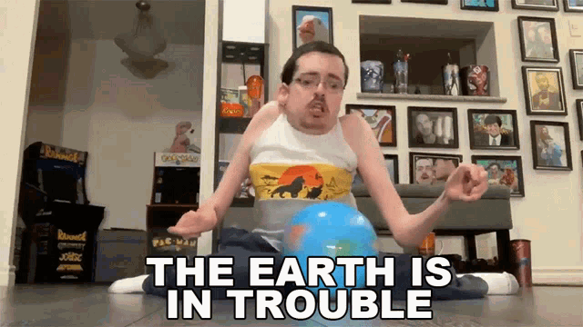 The Earth Is In Trouble Spinning GIF