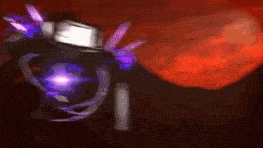 a blurred image of two monsters fighting each other