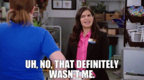 Superstore Amy Sosa GIF - Superstore Amy Sosa Uh No That Definitely Wasnt Me GIFs