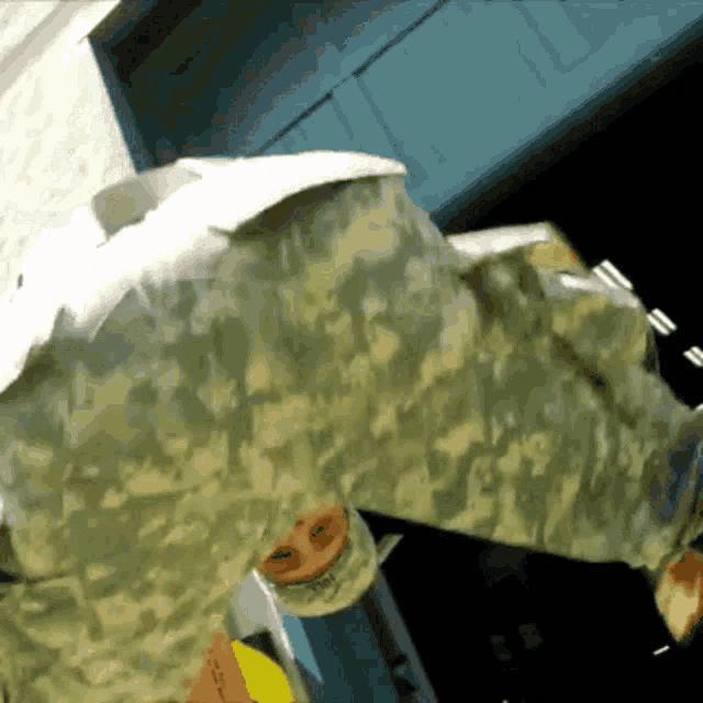 a person in a military uniform is standing in front of a door
