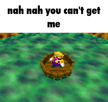 Wario You Can'T Get Me GIF - Wario You Can'T Get Me Nah GIFs