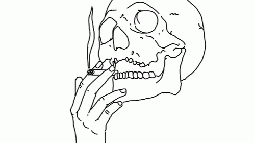 Smoke Skull GIF - Smoke Skull Cigarettes GIFs