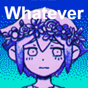 a pixel art of a girl with a flower crown on her head